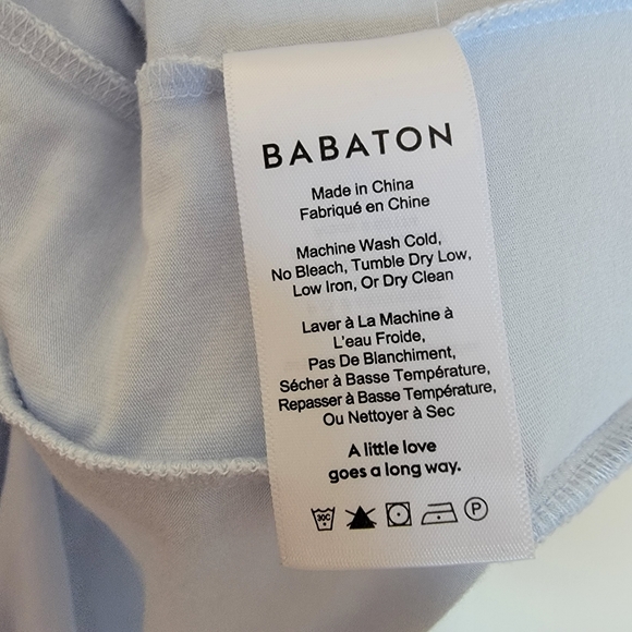 Aritzia Babaton One Shoulder Top Baby Blue Small - Picture 8 of 9
